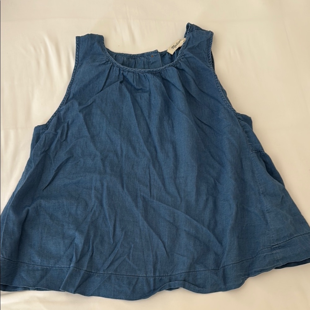 Madewell Blue Sleeveless Women's Top